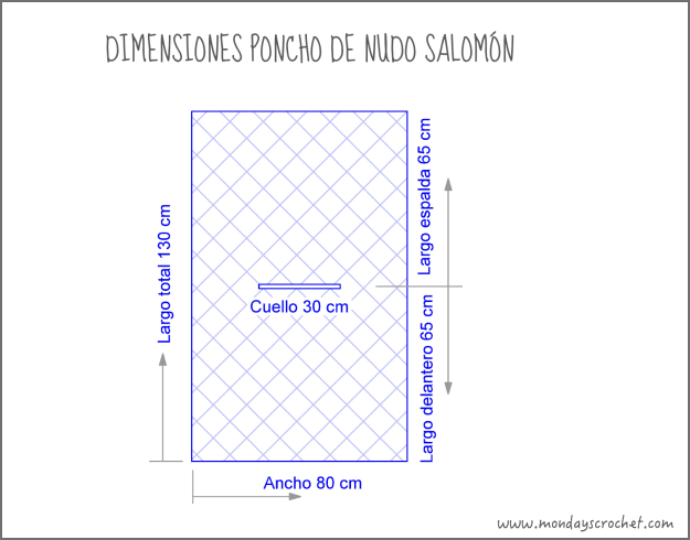 Dimensiones poncho