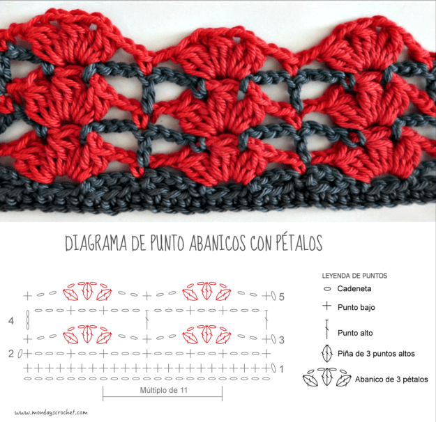 Collage abanicos con pétalos